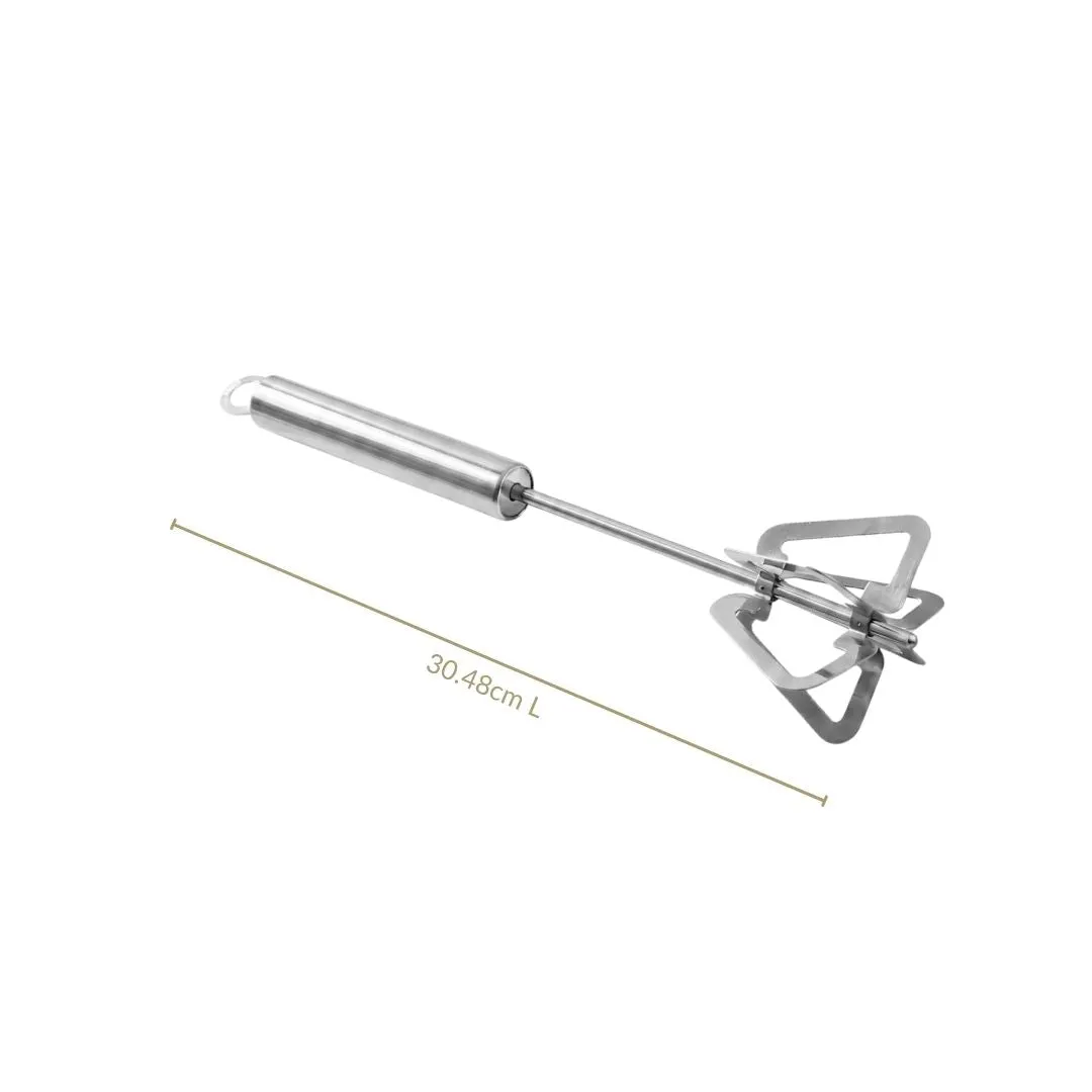 Hand Churner Stainless Steel Press And Release
