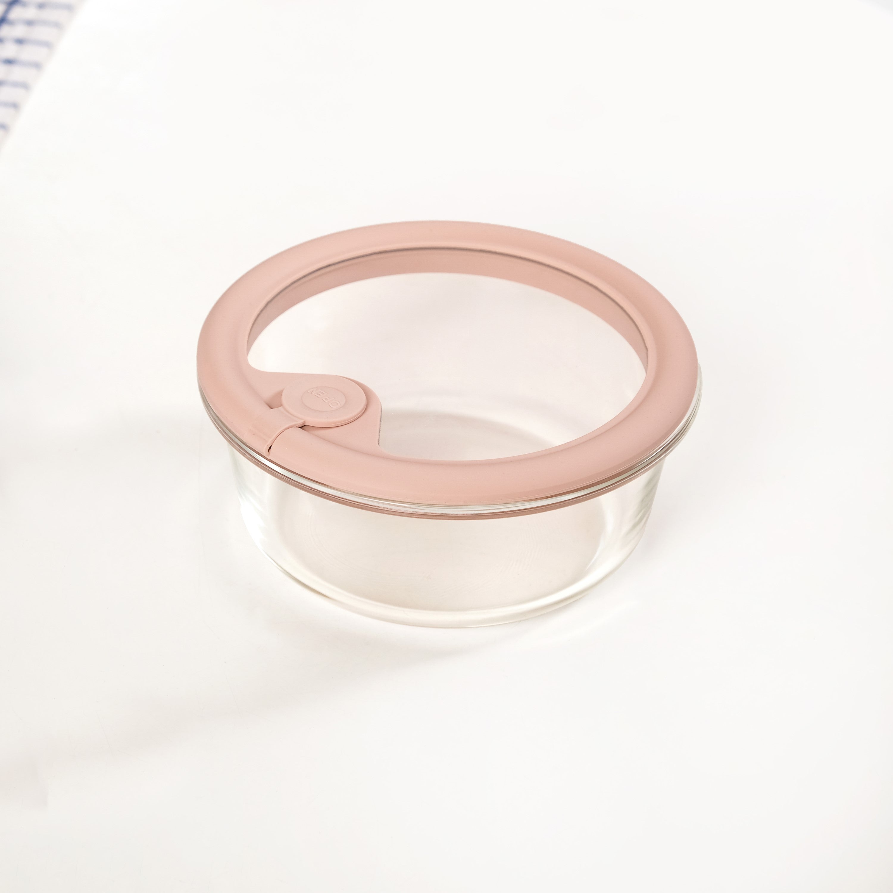 Airtight Ombre Round Food Storage Container With Air Vent Lid Set Of 3 400ml 620ml 950ml