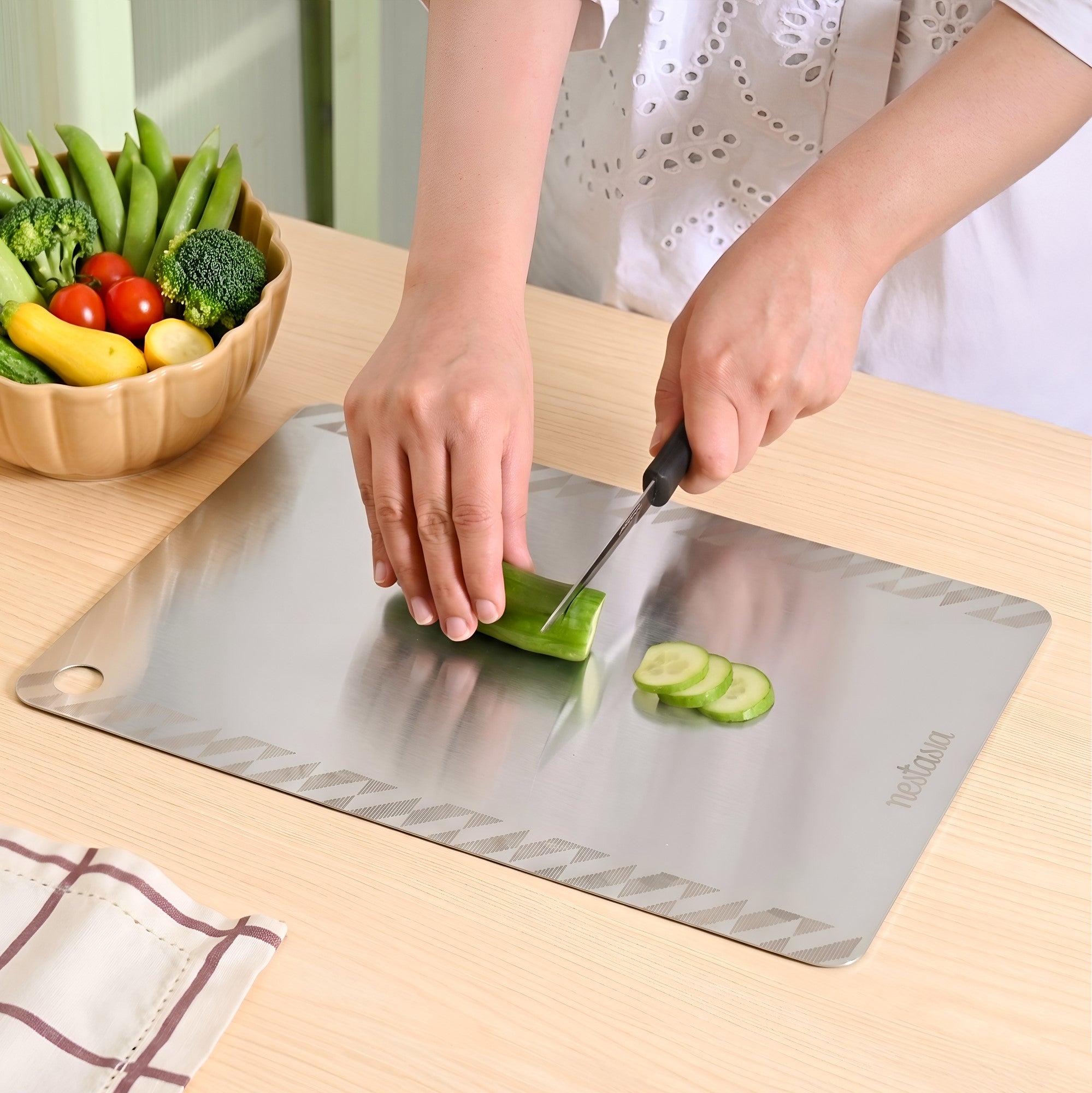 Stainless Steel Chopping Board 35x25cm