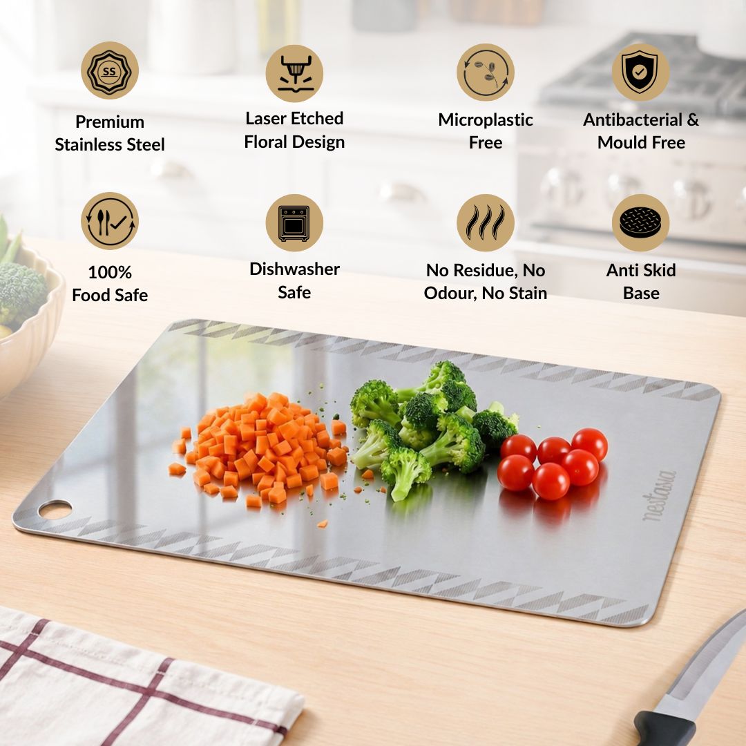 Stainless Steel Chopping Board 35x25cm