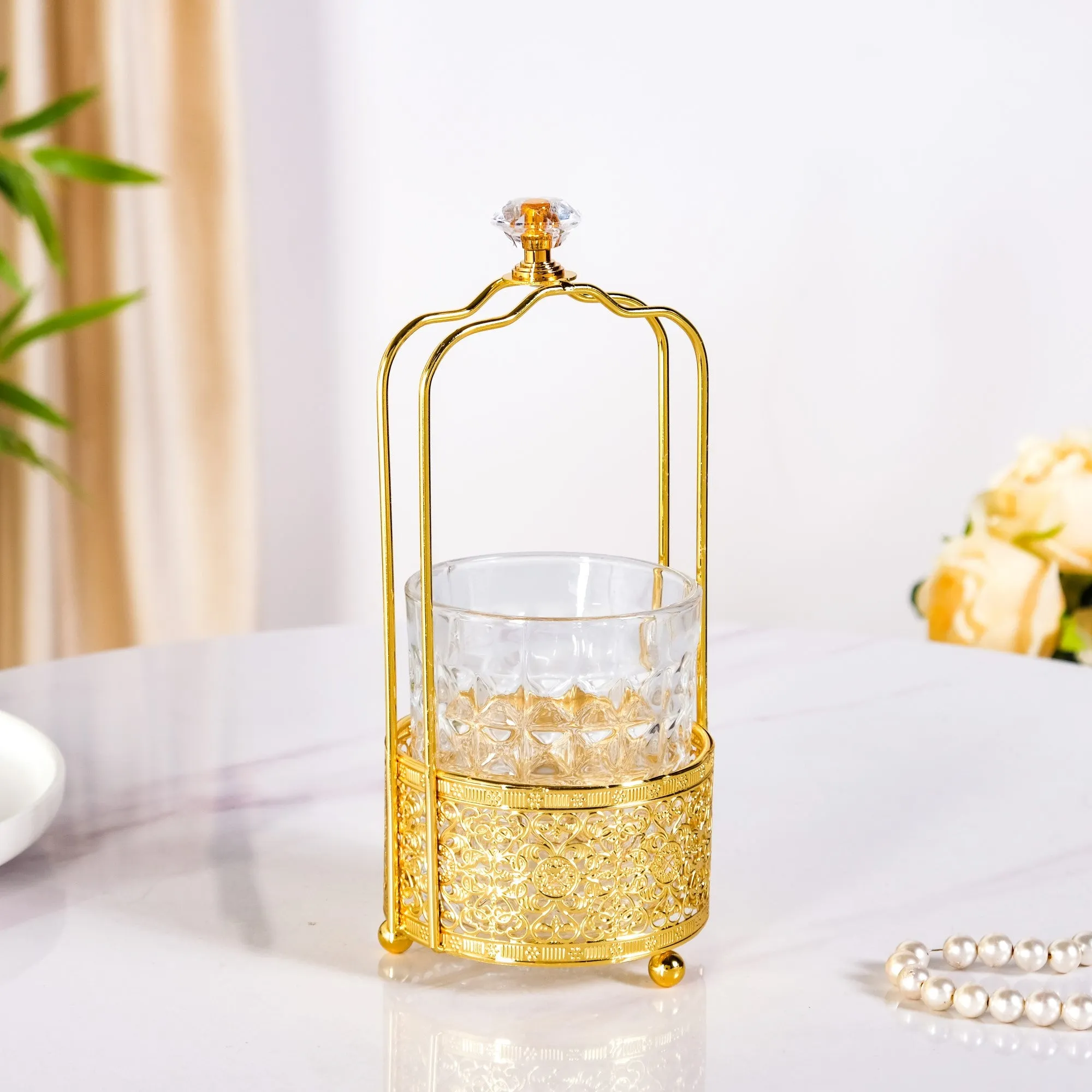 Opulent Baroque Cutlery Holder With Spoons And Forks