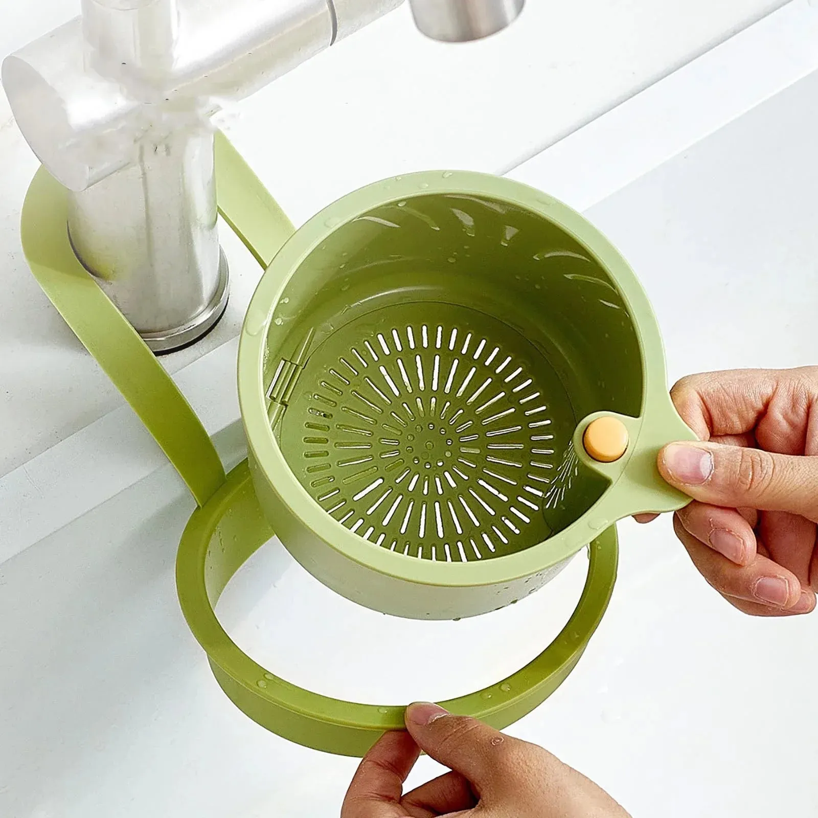 Folding Mesh Steamer Basket Steel