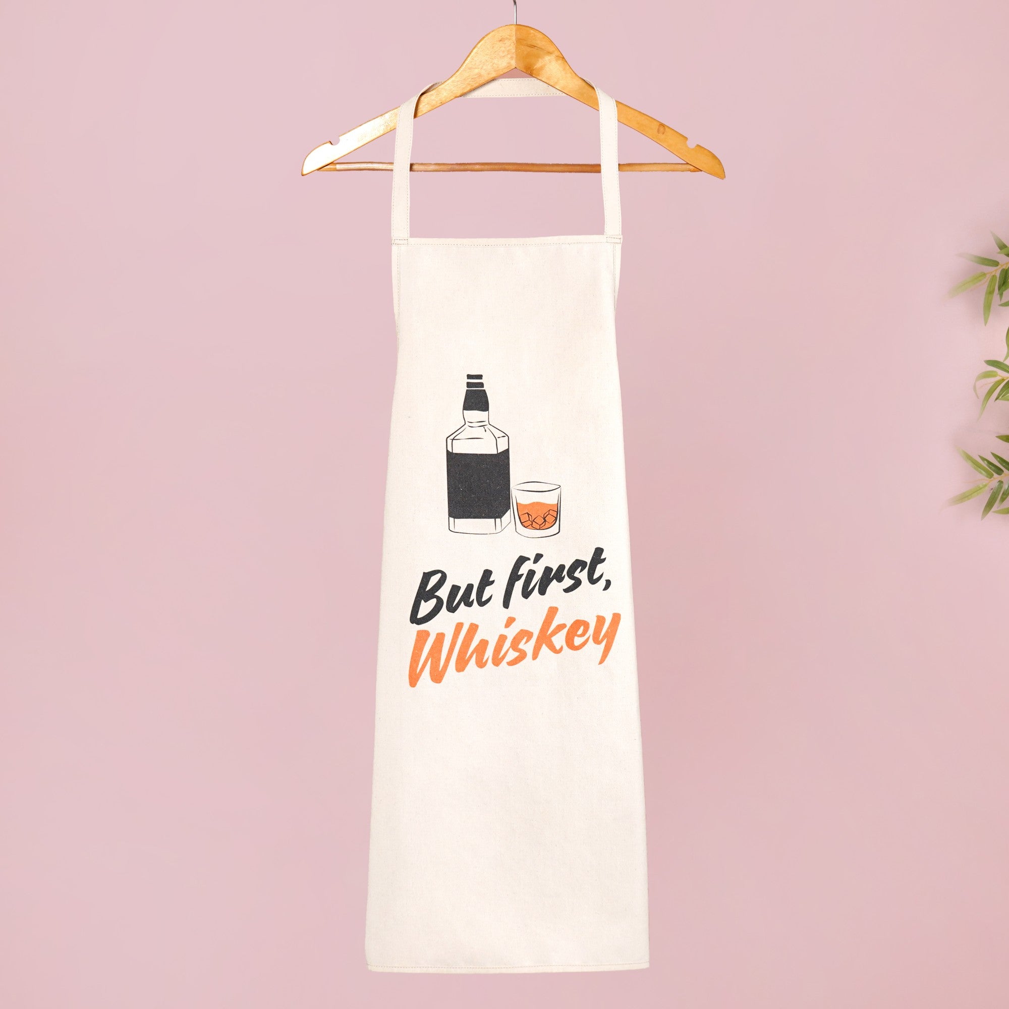 But First Whiskey And Wine Couple Apron Set Of 2