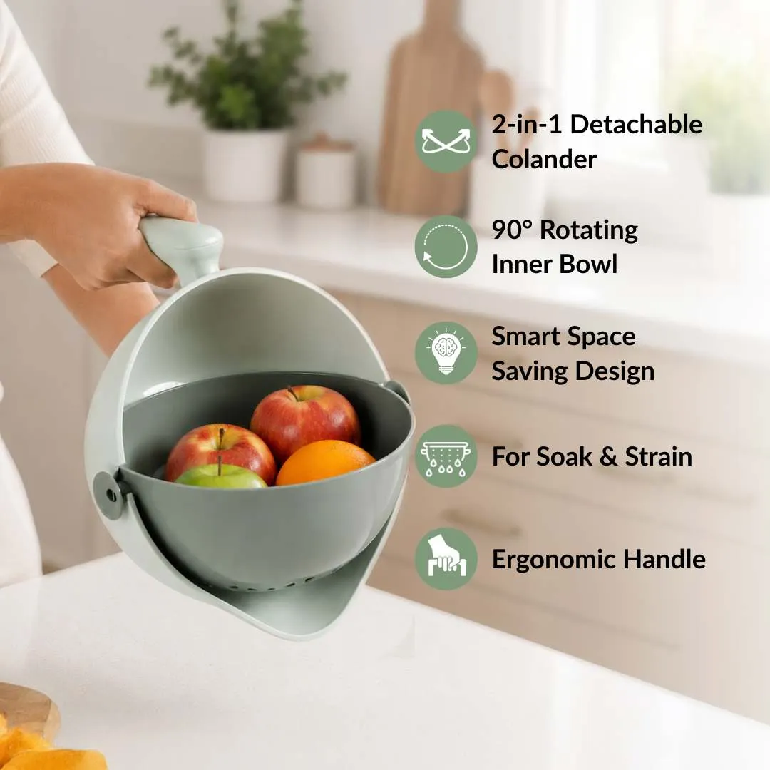 2 In 1 Kitchen Colander And Bowl 2000ml