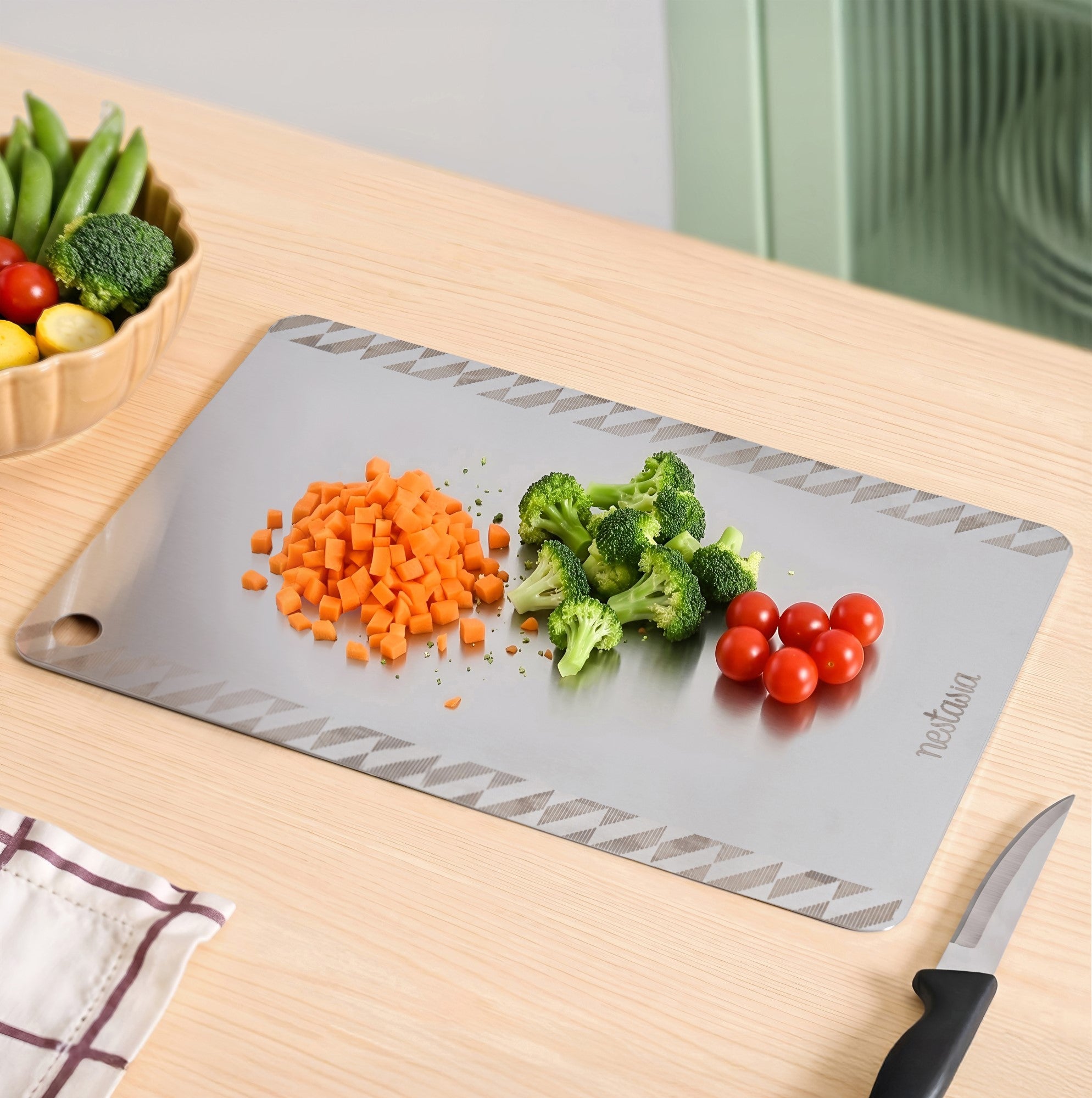 Stainless Steel Chopping Board 35x25cm
