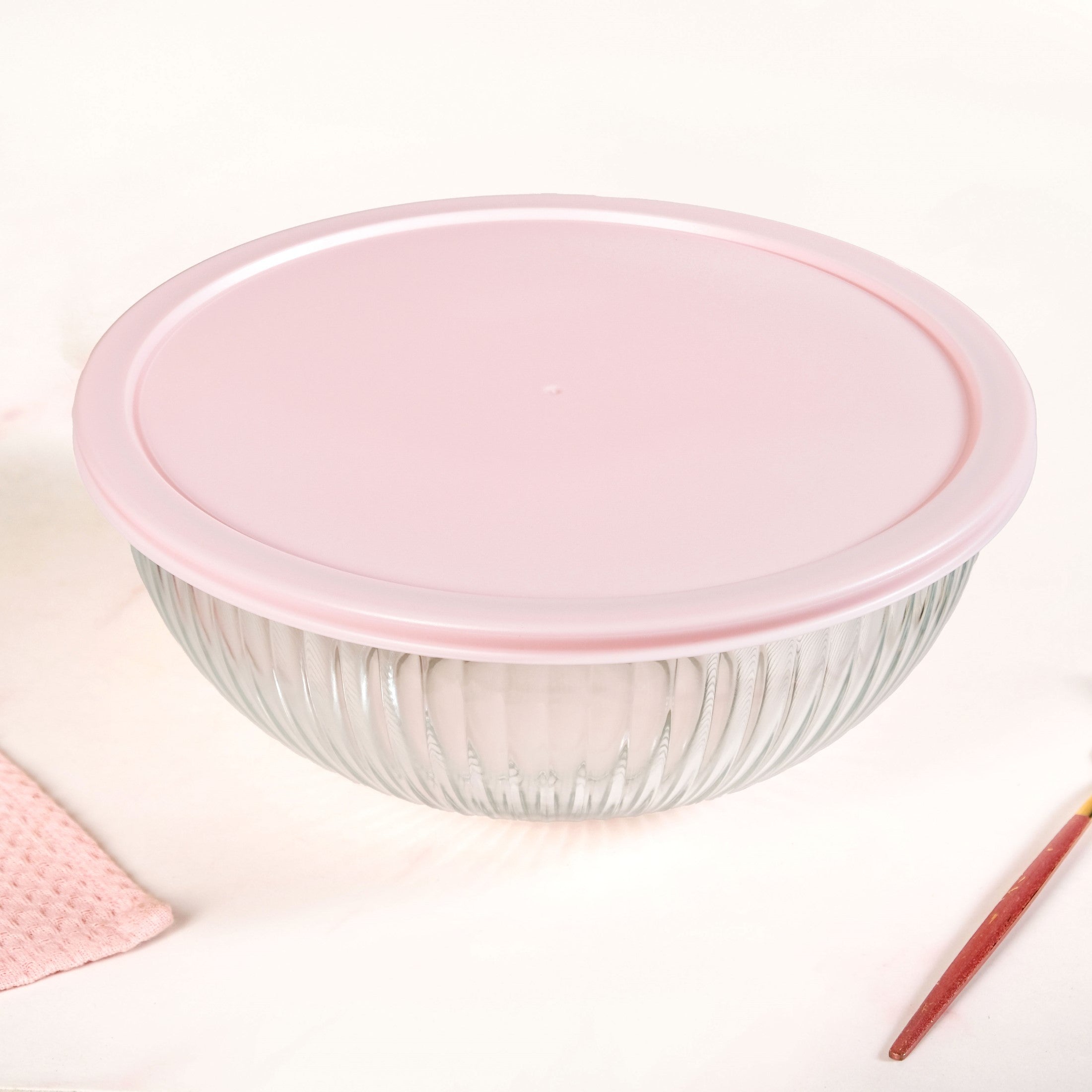 Sealpro Fluted Glass Container Set Of 4 S 500ml M 1000ml L 2000ml XL 3500ml