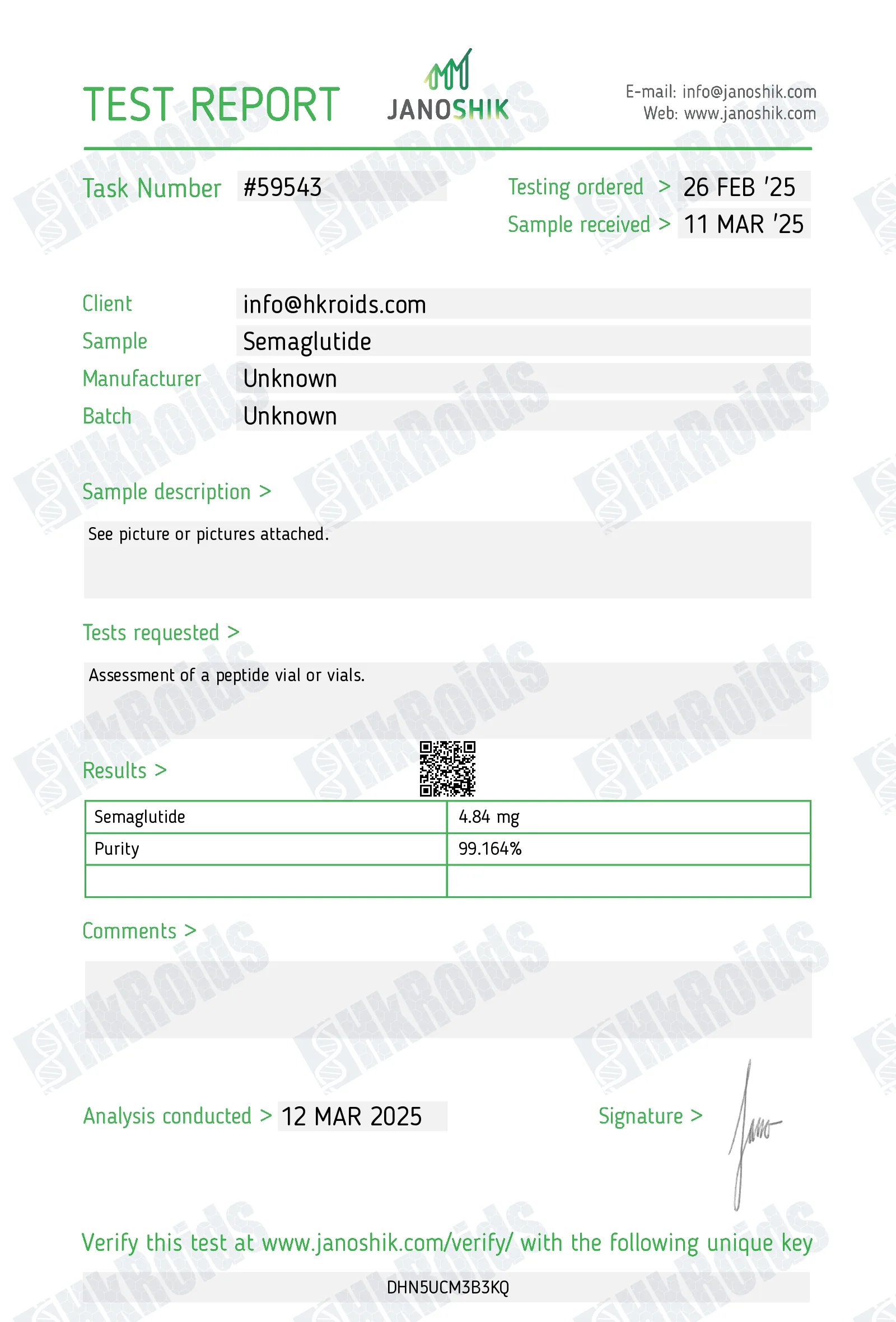 99.36% Semaglutide powder semaglutide raw 1g