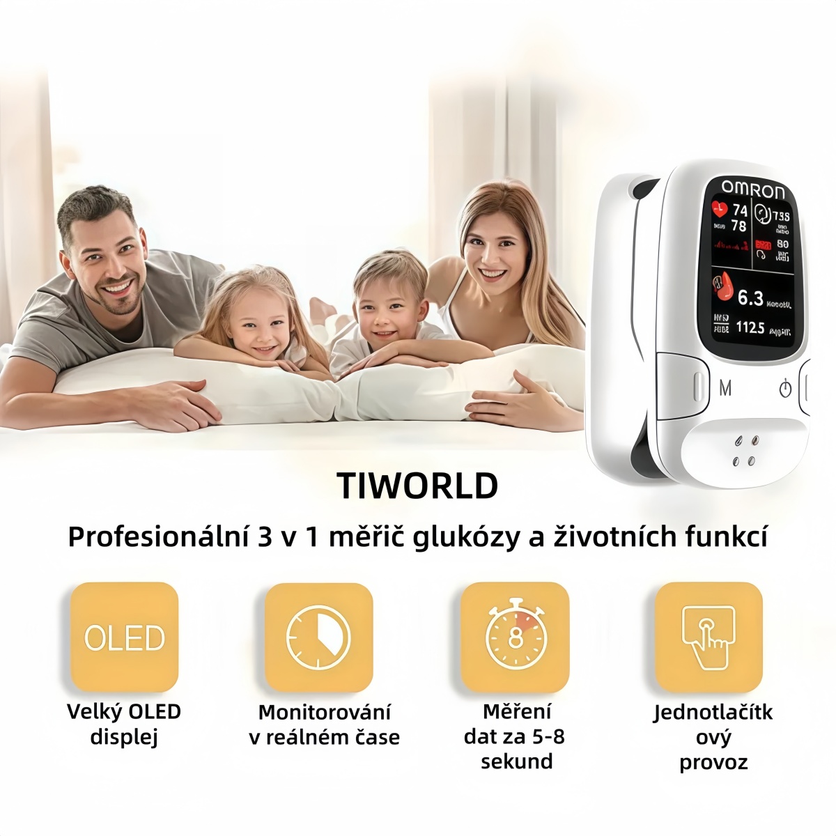 2026🔥 nový Omron™ představuje nově uvedený neinvazivní chytrý glukometr pro měření hladiny glukózy v krvi 🔥Vyrobeno v USA🔥