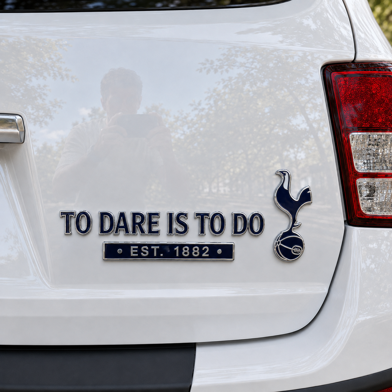 ⚽ To Dare Is To Do 3D Metal Car Emblem Badge