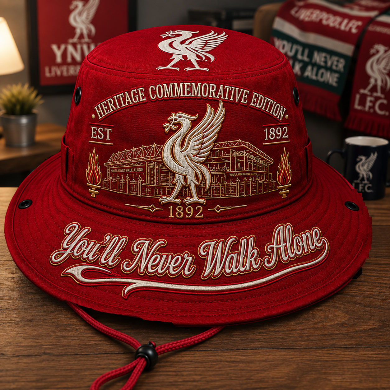 ❤️ Heritage Commemorative “You’ll Never Walk Alone” Bucket Hat