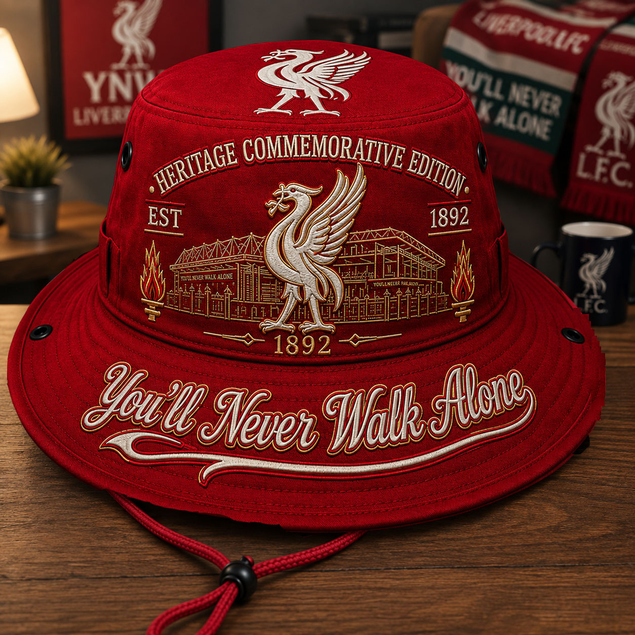 ❤️ Heritage Commemorative “You’ll Never Walk Alone” Bucket Hat
