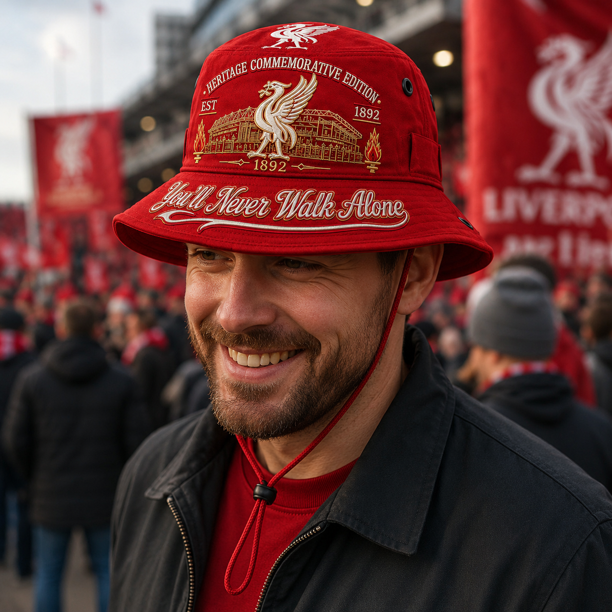 ❤️ Heritage Commemorative “You’ll Never Walk Alone” Bucket Hat