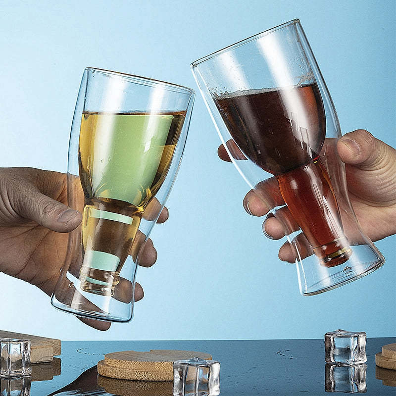 EveryFilterStore Double-Wall Insulated Glass Beer & Cocktail Mug