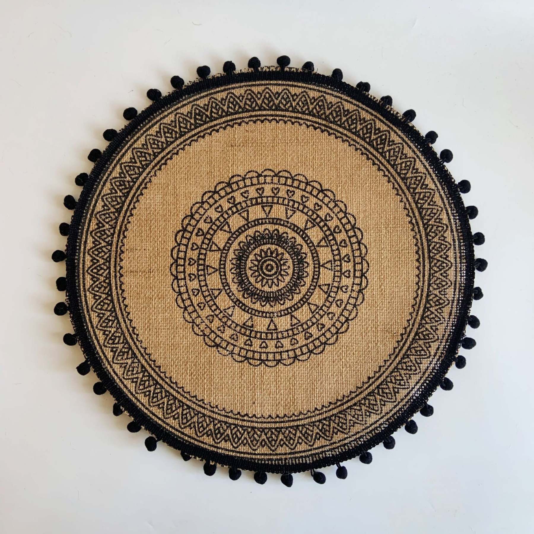 EveryFilterStore Nordic Woven Cotton & Linen Round Placemat