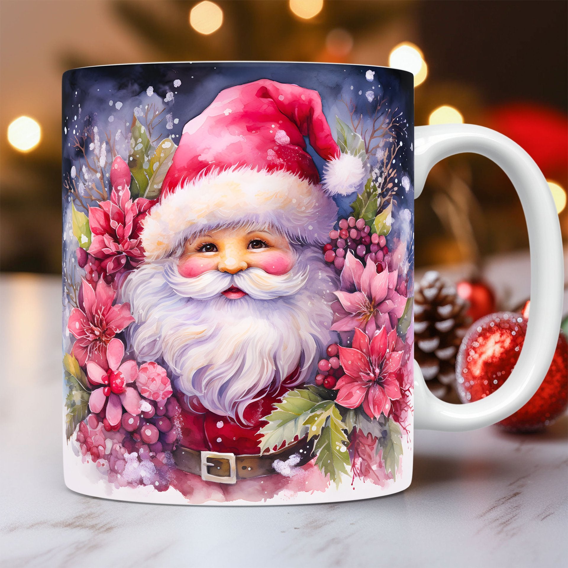 EveryFilterStore 3D Festive Christmas Ceramic Mug & Coffee Cup