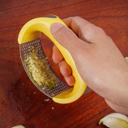 EveryFilterStore Stainless Steel Garlic Press Rocker - Ergonomic Manual Garlic Mincer & Crusher - Professional Kitchen Tool - Easy Clean