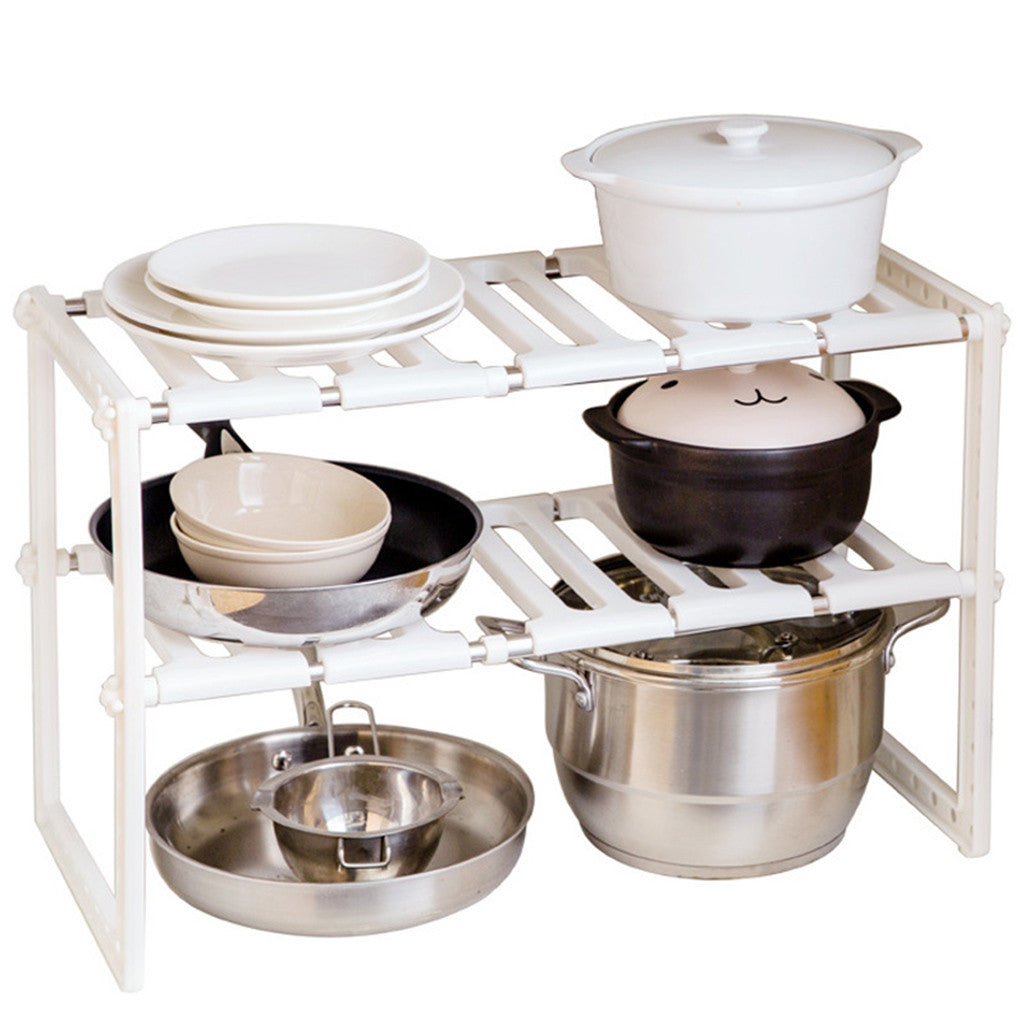 EveryFilterStore Expandable 2-Tier Under Sink Organizer
