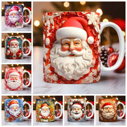 EveryFilterStore 3D Festive Christmas Ceramic Mug & Coffee Cup