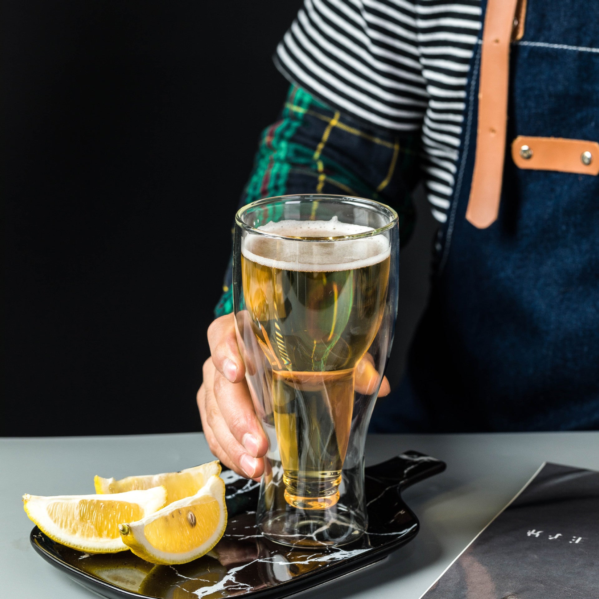 EveryFilterStore Double-Wall Insulated Glass Beer & Cocktail Mug