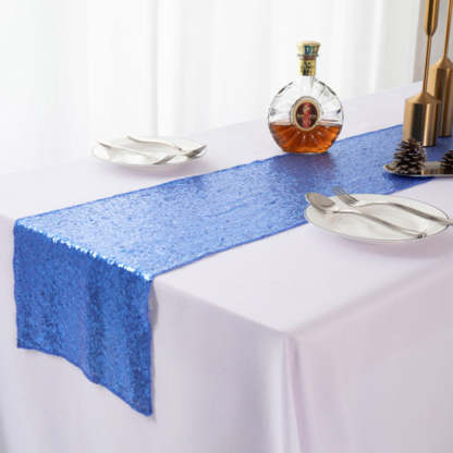 EveryFilterStore Embroidered Sequined Gypsophila Table Runner