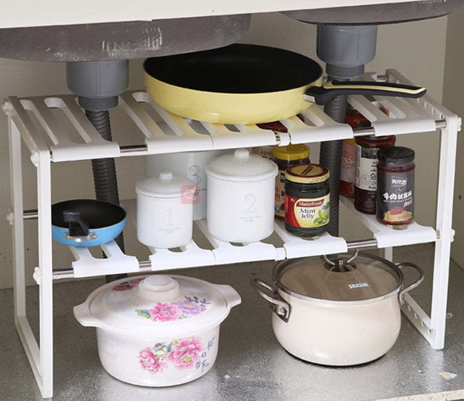 EveryFilterStore Expandable 2-Tier Under Sink Organizer