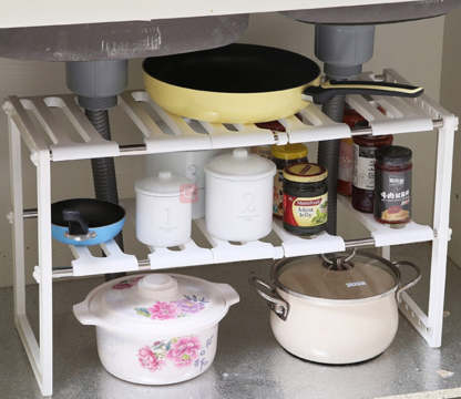 EveryFilterStore Expandable 2-Tier Under Sink Organizer