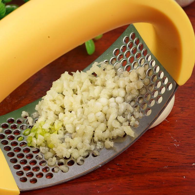 EveryFilterStore Stainless Steel Garlic Press Rocker - Ergonomic Manual Garlic Mincer & Crusher - Professional Kitchen Tool - Easy Clean