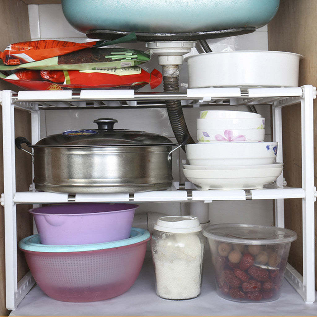 EveryFilterStore Expandable 2-Tier Under Sink Organizer