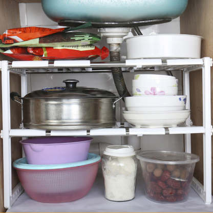 EveryFilterStore Expandable 2-Tier Under Sink Organizer
