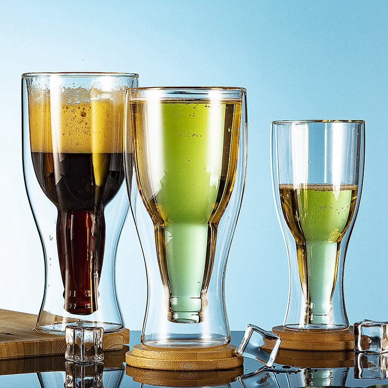 EveryFilterStore Double-Wall Insulated Glass Beer & Cocktail Mug