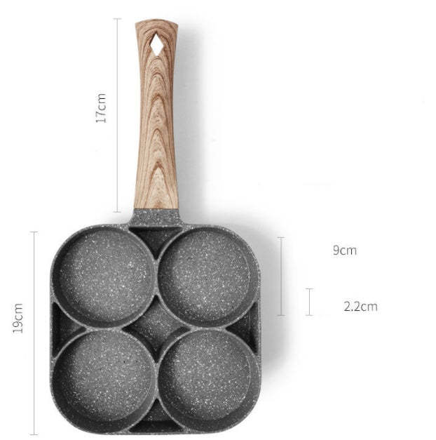 EveryFilterStore Non-Stick 4-Hole Omelet & Pancake Pan