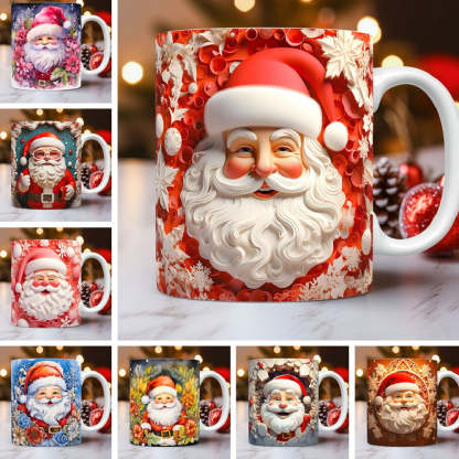 EveryFilterStore 3D Festive Christmas Ceramic Mug & Coffee Cup