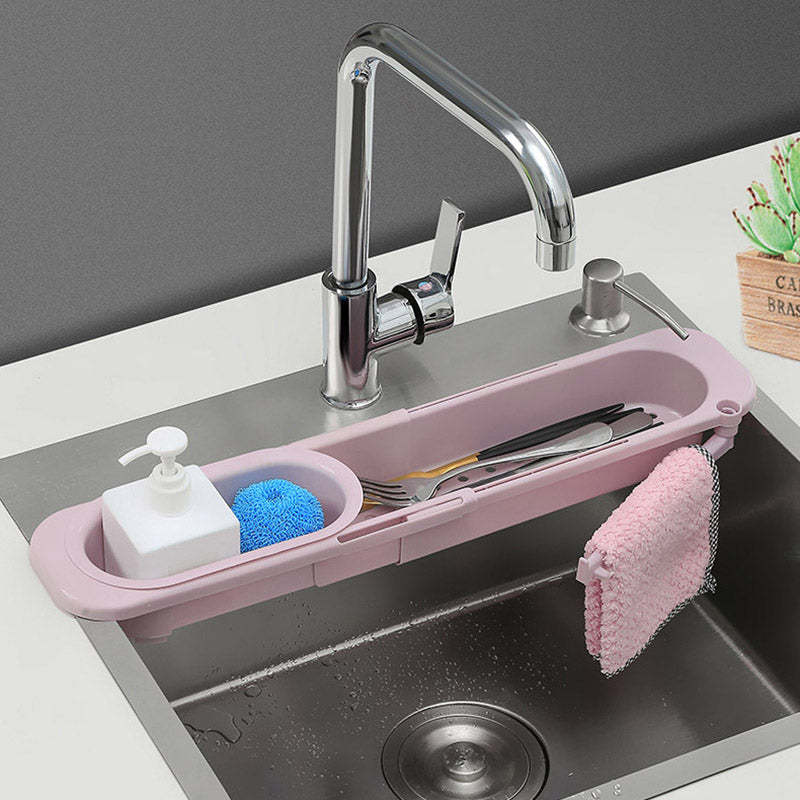 EveryFilterStore Adjustable Telescopic Sink Organizer & Sponge Holder