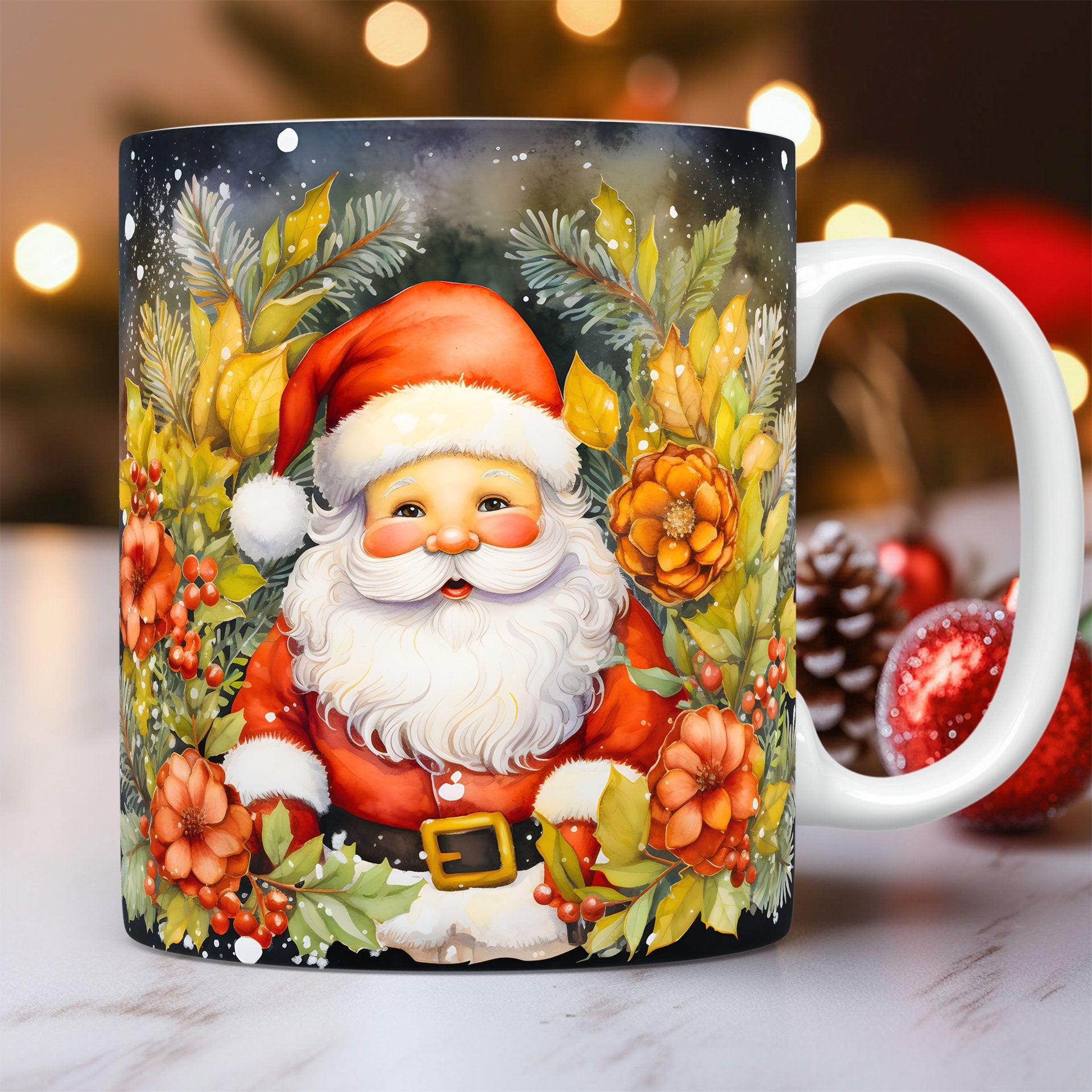 EveryFilterStore 3D Festive Christmas Ceramic Mug & Coffee Cup
