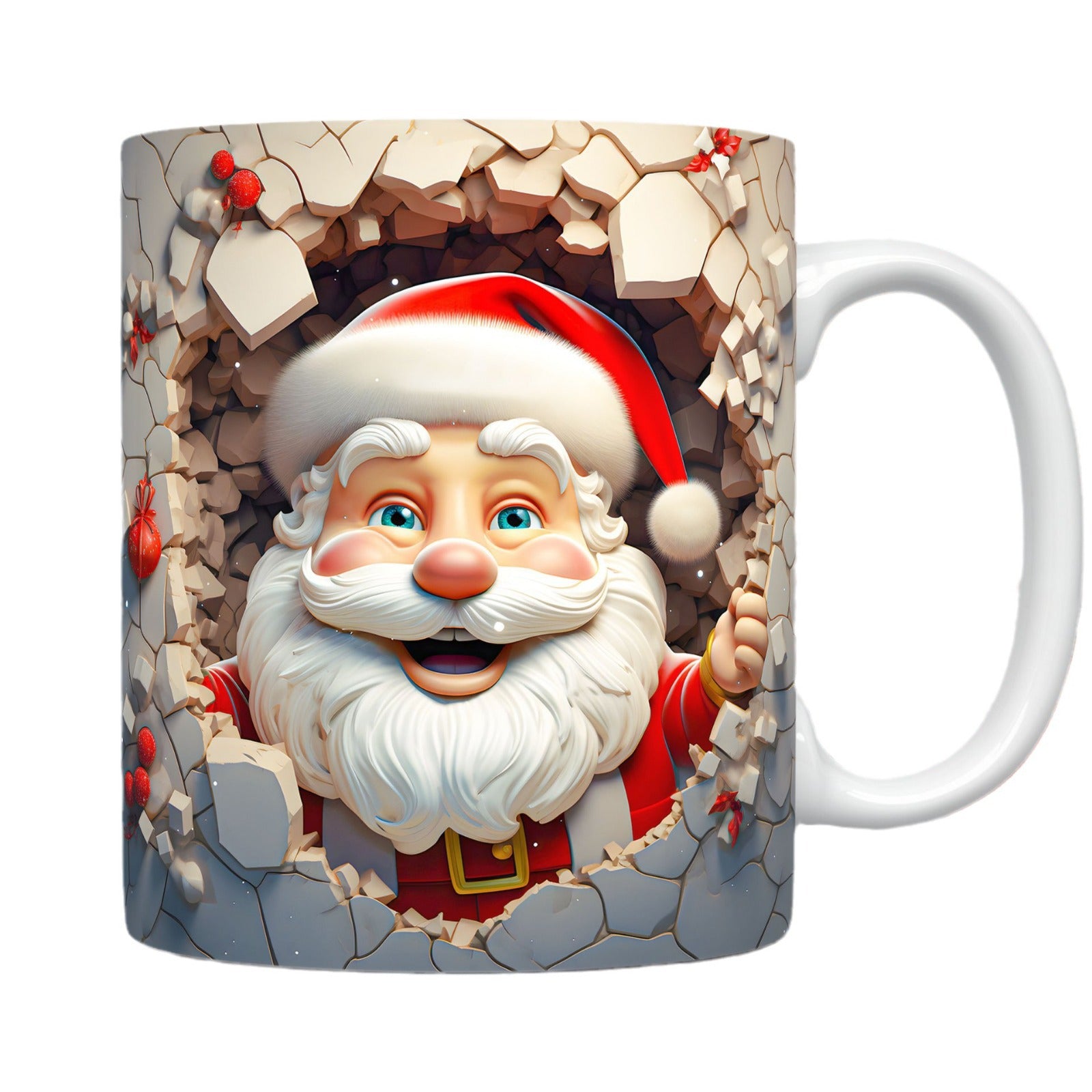 EveryFilterStore 3D Festive Christmas Ceramic Mug & Coffee Cup