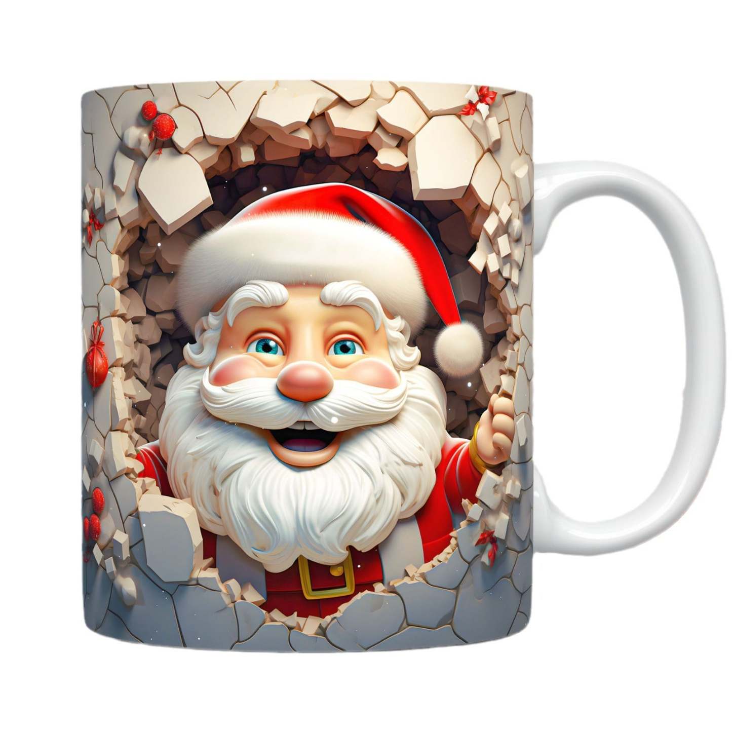 EveryFilterStore 3D Festive Christmas Ceramic Mug & Coffee Cup