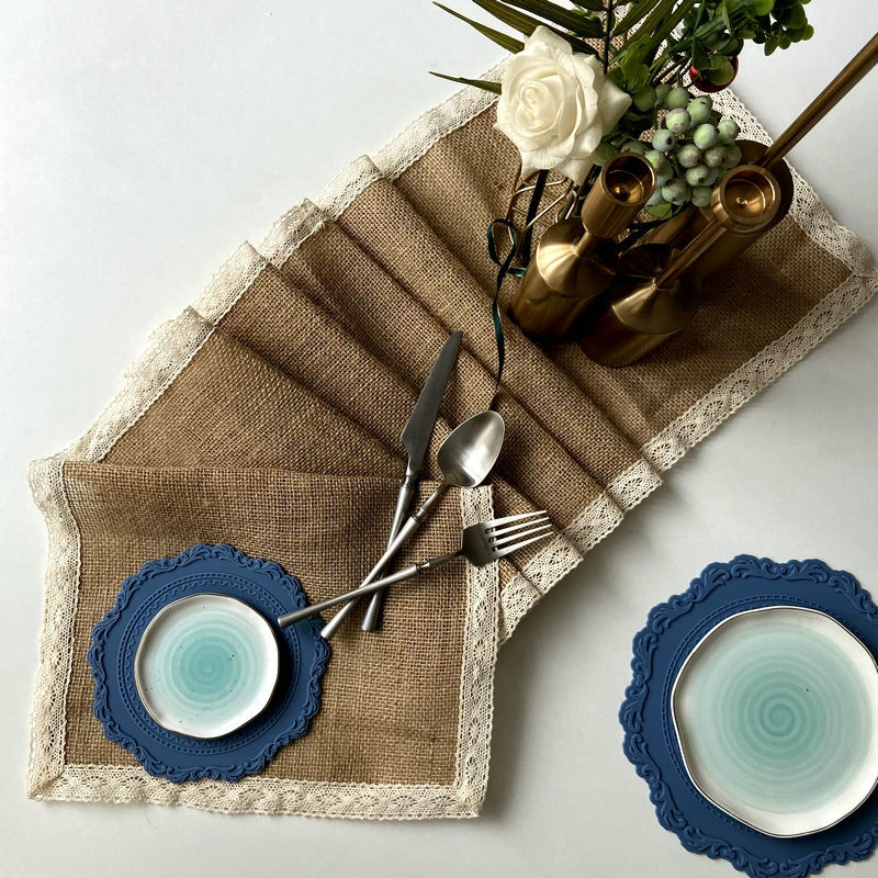 EveryFilterStore Nordic Woven Cotton & Linen Round Placemat