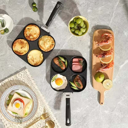 EveryFilterStore Non-Stick 4-Hole Omelet & Pancake Pan