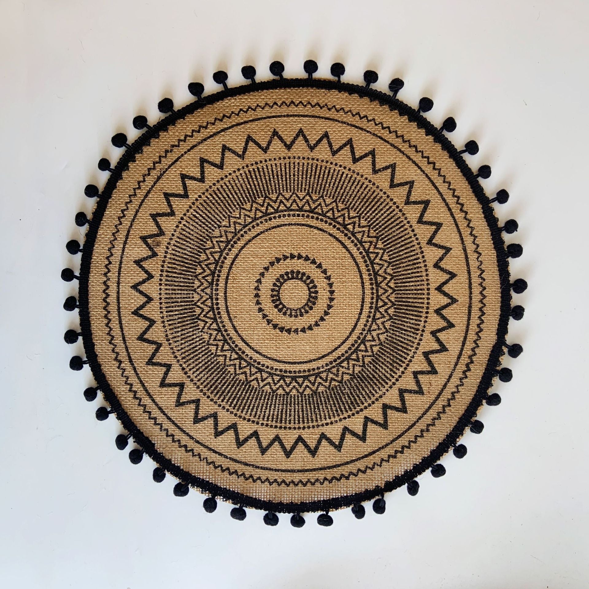 EveryFilterStore Nordic Woven Cotton & Linen Round Placemat