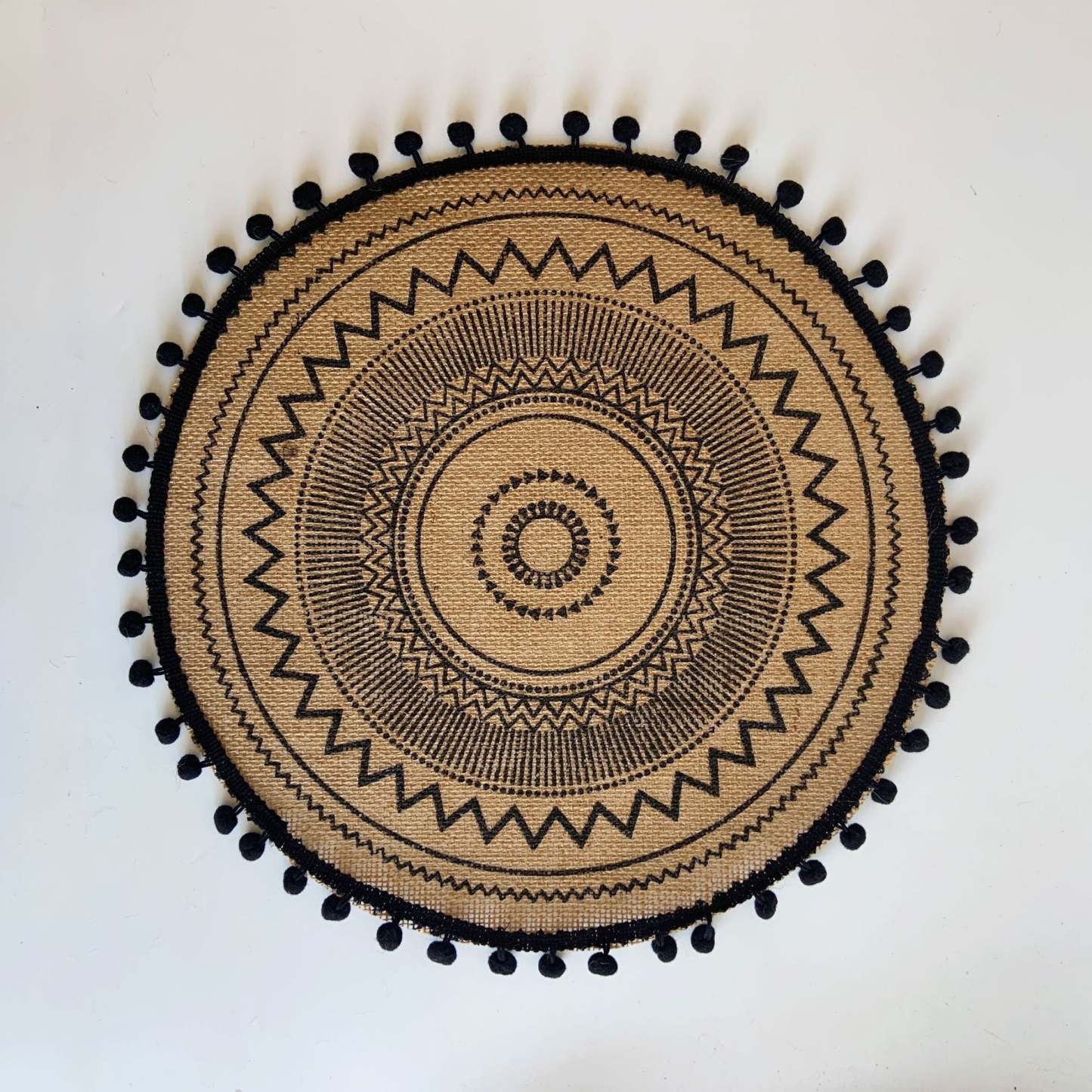 EveryFilterStore Nordic Woven Cotton & Linen Round Placemat