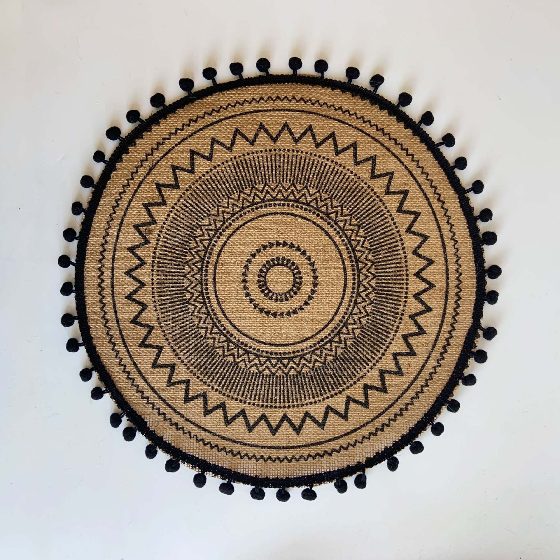 EveryFilterStore Nordic Woven Cotton & Linen Round Placemat