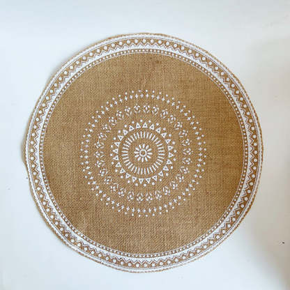 EveryFilterStore Nordic Woven Cotton & Linen Round Placemat