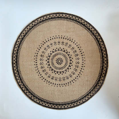 EveryFilterStore Nordic Woven Cotton & Linen Round Placemat