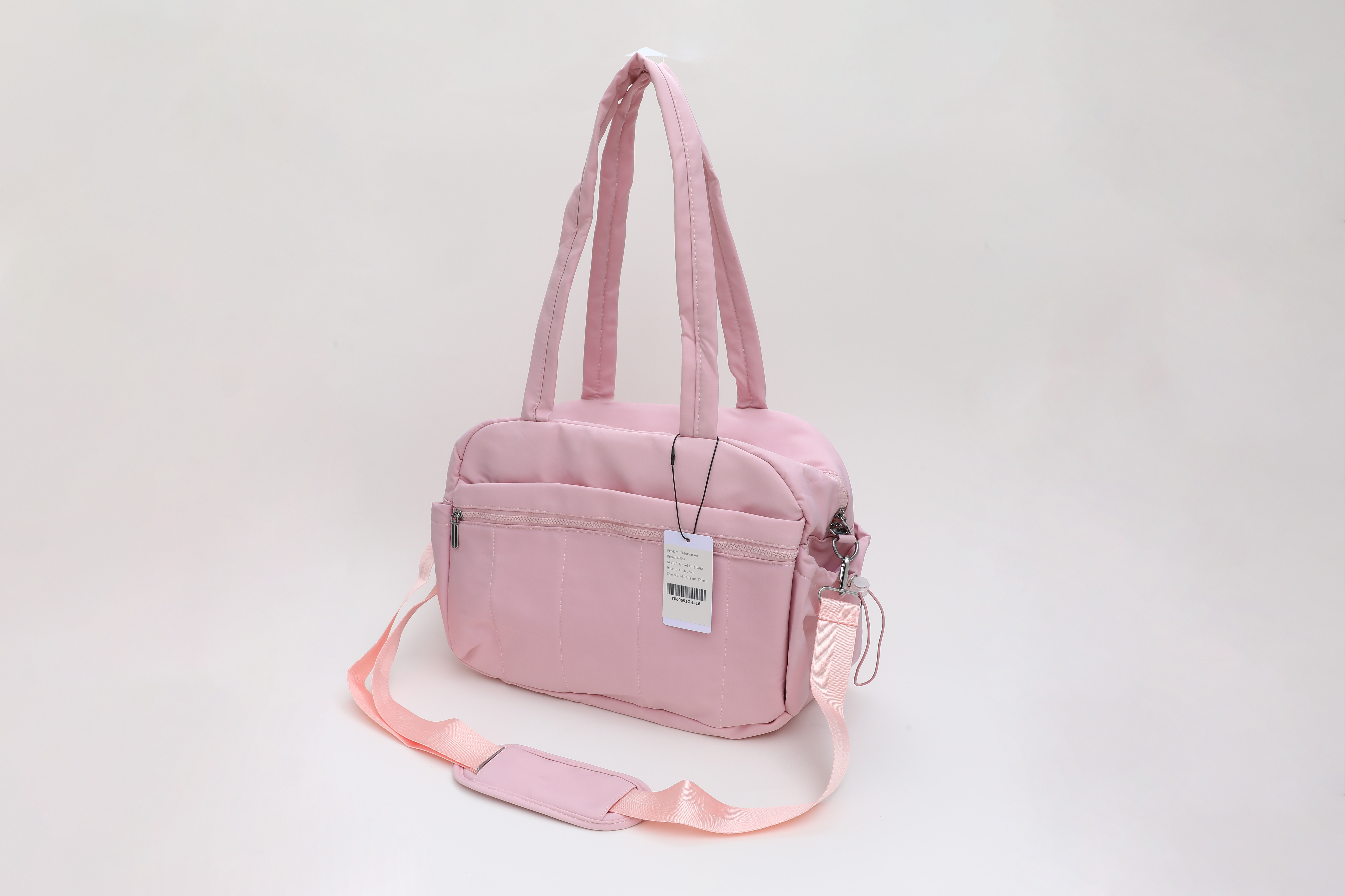 GPUNK Travel Duffle Bag for Women, Gym Bag Puffer Carry on Weekender Bags (Pink)