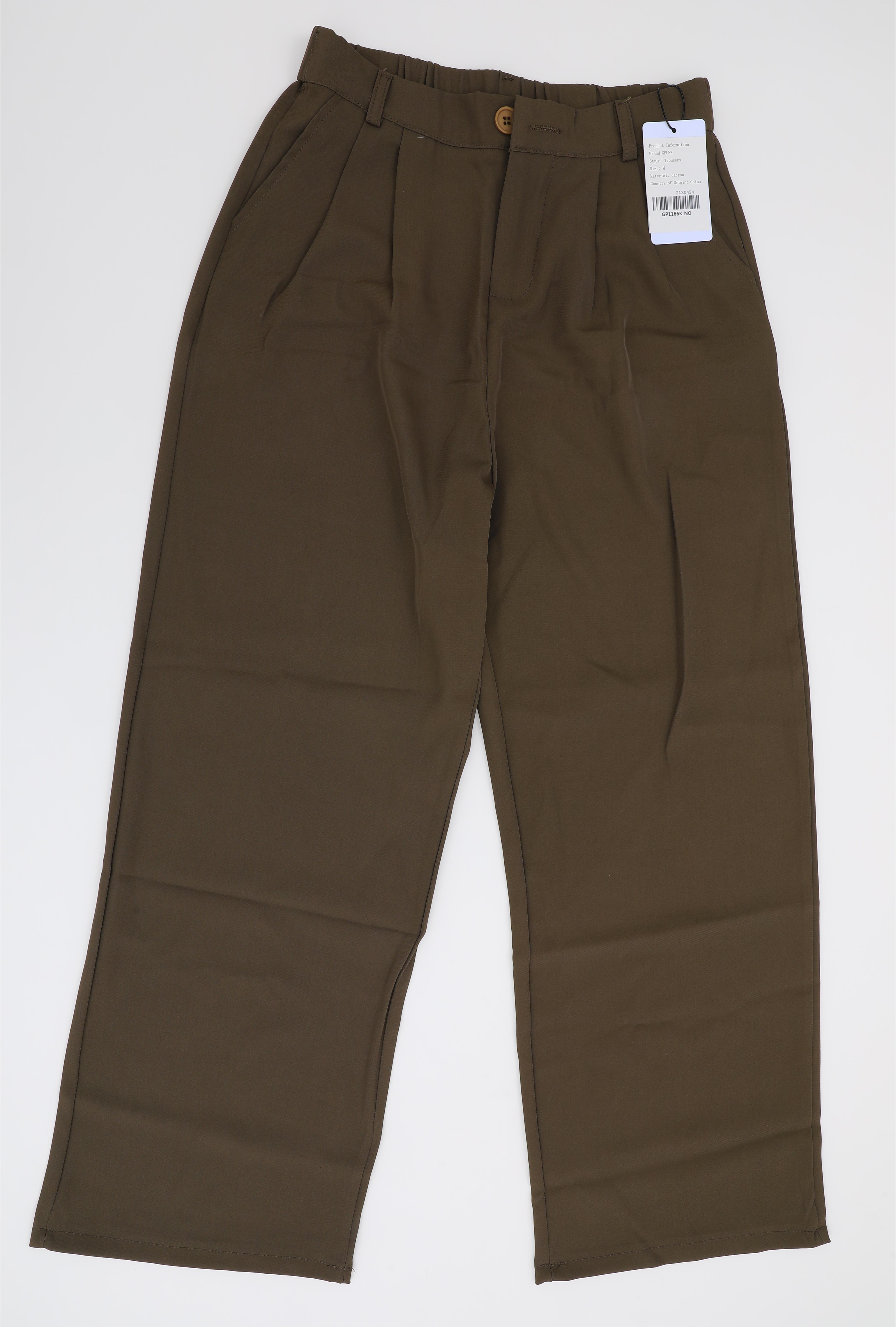 GPUNK Simple Cotton Loose Women Pants Casual Pants Long Trousers for All Seasons