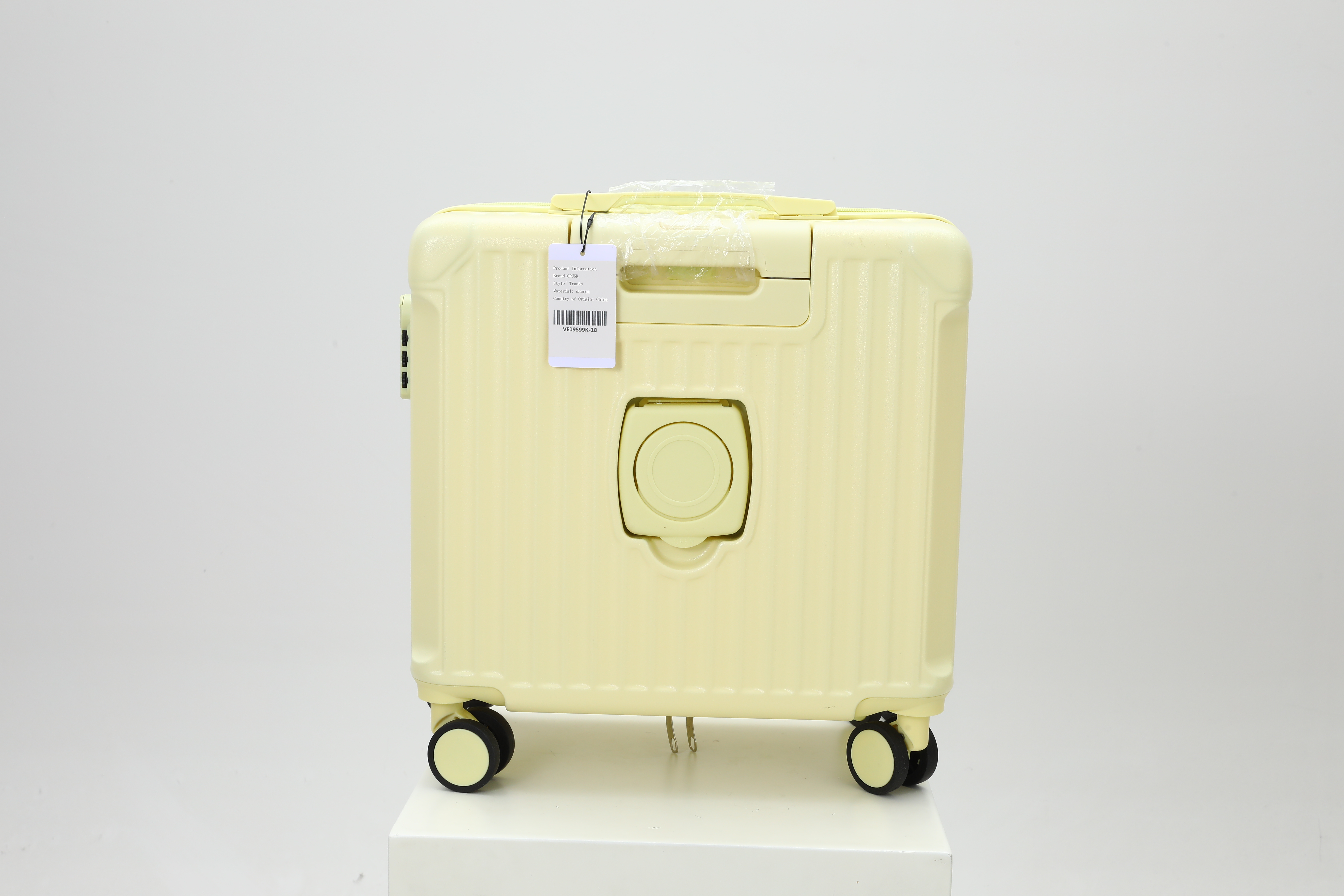 GPUNK Carry On Luggage Airline Approved Lightweight Luggage Wide Handle PC Hardshell Suitcases