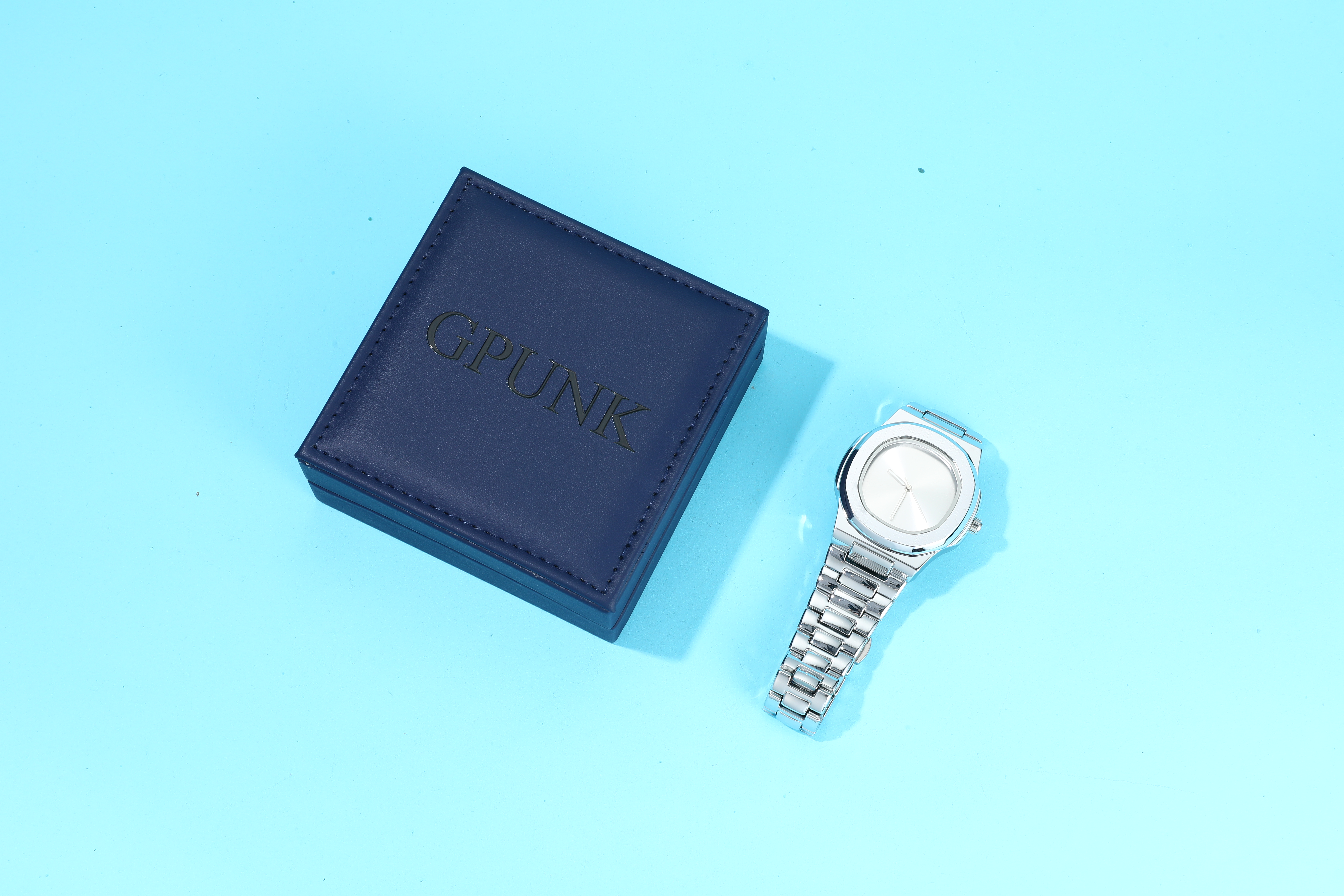 GPUNK Unisex Womens Waterproof Wrist Watch,Women's Silver Stainless Steel Quartz Watch Dainty Christmas Gifts