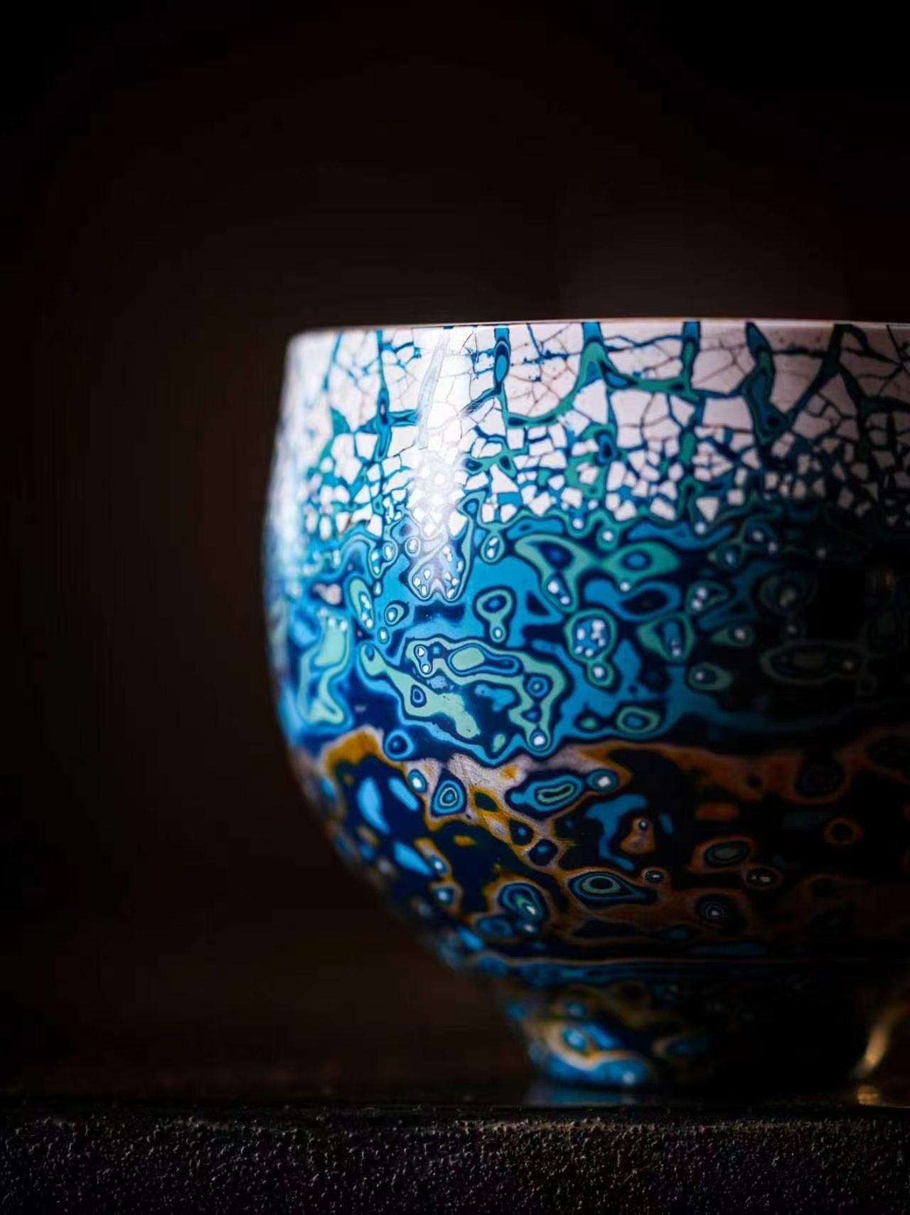 Handmade Thousand Layer Dajiu Lacquer Tea Cup, Oriental Art Lacquer Drinking Cup for Tea Lovers