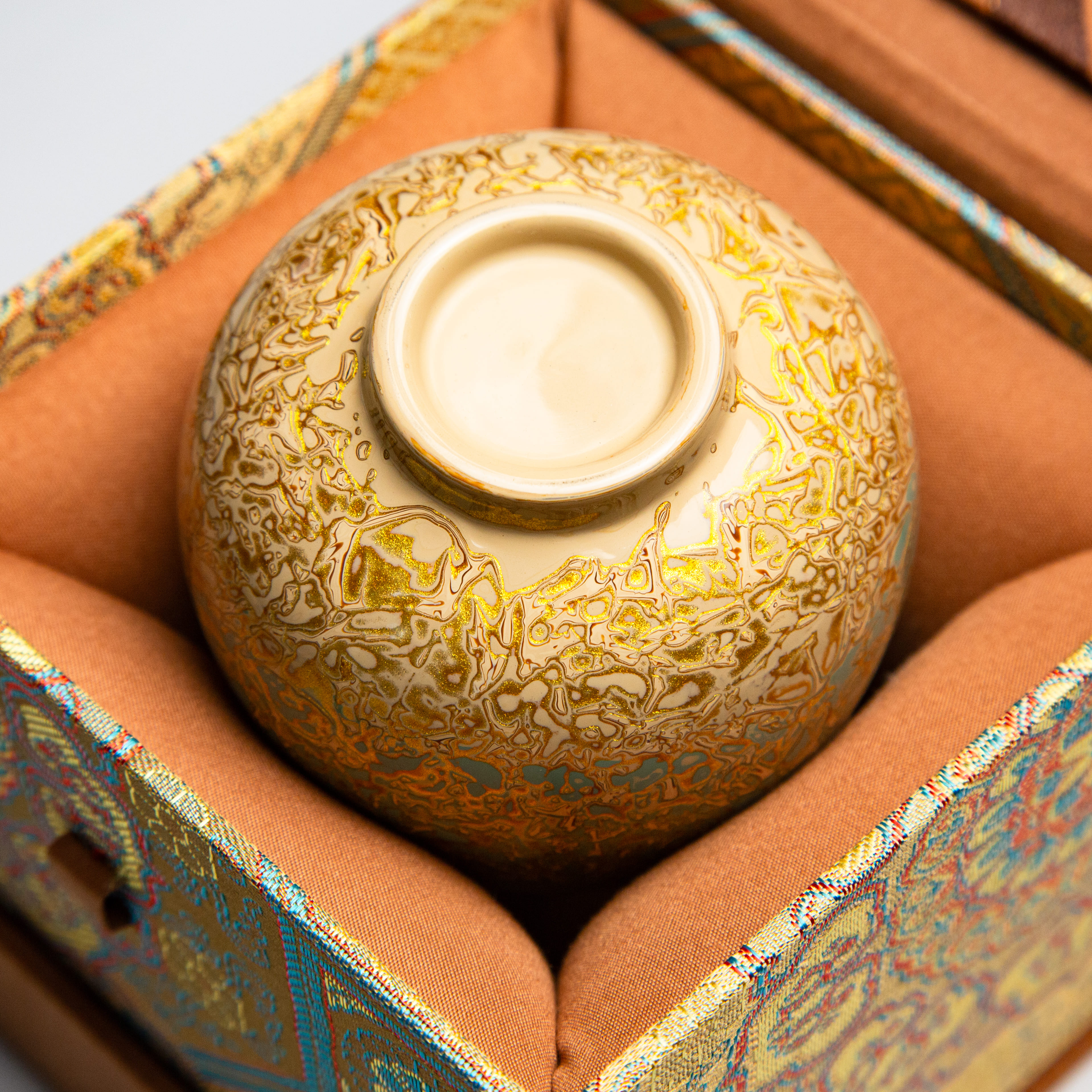 Green Gold Rhinoceros Skin Lacquer Tasting Cup