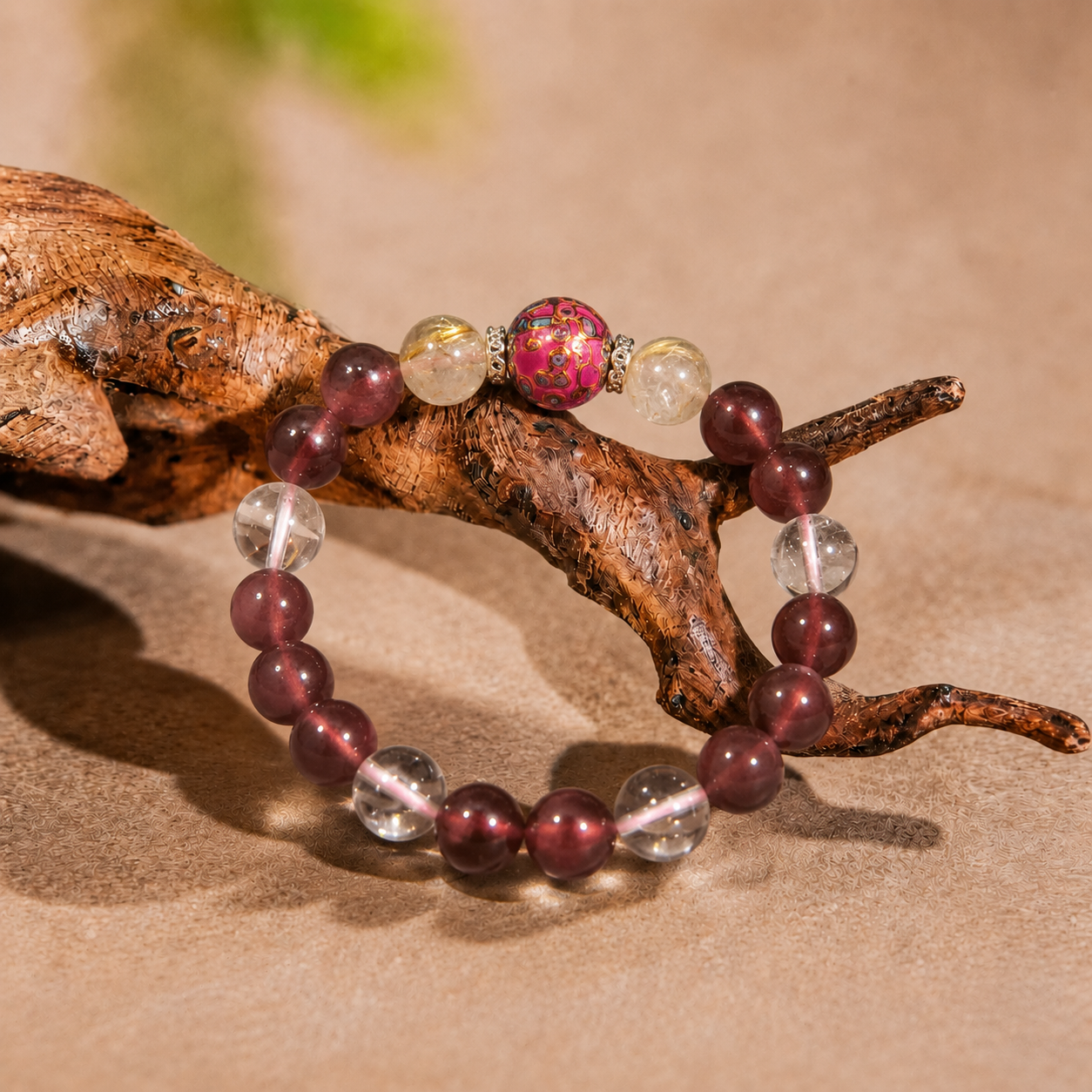 Prosperity & Fortune Crystal Lacquer Bracelet